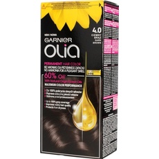 Garnier, Haarfarbe, Olia Hair dye No. 4.0 Dark Brown 1p. (4.0 Dark Brown - Dunkelbraun)