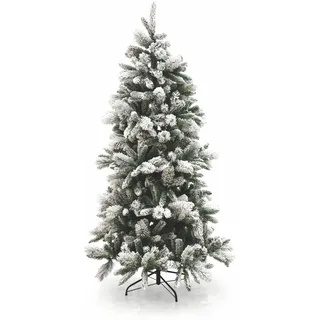 Galileo Casa 2411825 Baum Weihnachten Xmas, PVC, Weiß/Silber, 120 x 120 x 210 cm
