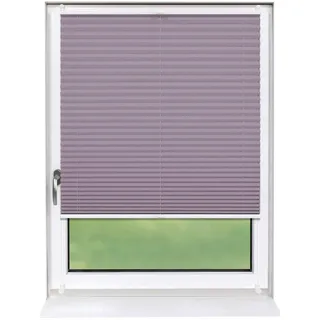 Deco-Raum Plissee Basic ohne Bohren , Flieder , Textil , 85x210 cm , Heimtextilien, Vorhänge, Plissees