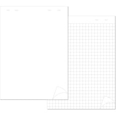 4Company Ersatzblock für Whiteboards, 20 Blatt, Universallochwand 5 Stück