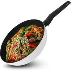 Fackelmann Wokpfanne Balance 30 cm, Antihaft-Wok aus 90% recyceltem Aluminium mit ergonomischem Kunststoff-Griff, großer Wok mit hohem Rand zum Kochen, für Induktion geeignet