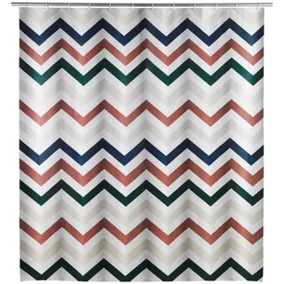 Wenko Duschvorhang Agropoli 180 x 200 cm rot