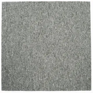 Teppichfliese , Grau , Textil , quadratisch , 50x50 cm , Blauer Engel , für Fußbodenheizung geeignet, rutschfest, stuhlrollengeeignet , Teppiche und Böden, Bodenbeläge, Teppichfliesen