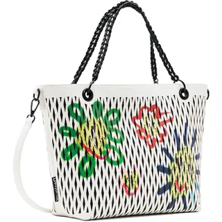 DESIGUAL Tasche Damen Polyurethan Weiß GR83938 - Größe: Einheitsgröße - Weiß