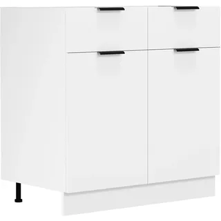 VCM Unterschrank Küchenunterschrank 80 x 46 x 82 cm Weiß