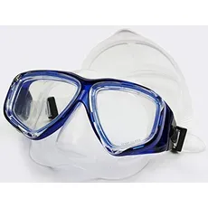 WOWDECOR Schnorchelmaske Taucherbrille Dioptrin Dioptrien Korrektur, Tauchmaske Tauchermaske für Erwachsene und Kinder mit Kurzsichtigkeit Kurzsichtig (Blau, -6,0)