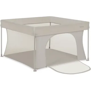 Lionelo Paco Laufstall Baby Faltbar 111 x 111 cm, Kompakter Laufgitter | für Zuhause und Reise, ab Geburt bis 4 Jahre, 4,1 kg, Mit Tragetasche, Netzseiten, Seiteneinstieg, bis 15 kg