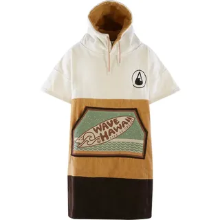 Wave Hawaii Cotton Velours Poncho Campeche S-M beige