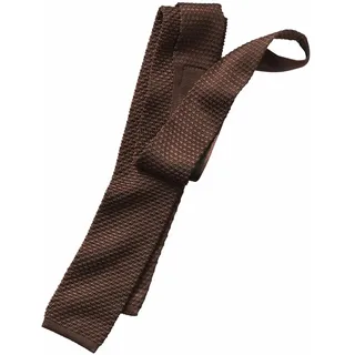 Niederrheinische Strickkrawatte Braun 01
