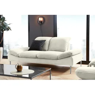 W.Schillig 2,5-Sitzer »enjoy&MORE« mit Sitztiefenverstellung, Füße silber matt, Breite 232 cm, weiß