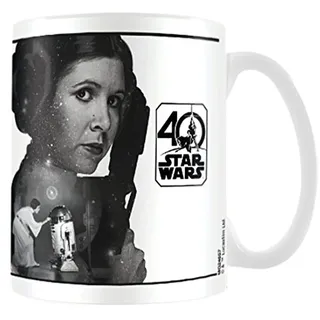 Pyramid International AFMG24657 Star Wars 40th Anniversary (Princess Leia) Official Boxed Ceramic Coffee/Tea Mug, Paper, Multi-Colour, 11 x 11 x 1.3 cm