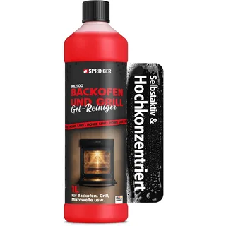 SPRINGER HX2100 - Grill- & Backofenreiniger - Gel Paste 1 L - Made in Germany - Selbstwirkender Reiniger für Ofen, Herd & Grill - Grillreiniger für starken Schmutz, Fett & Eingebranntes