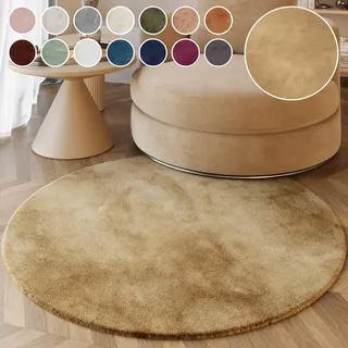 Esprit Alice ESP-4377 Fellteppich Ø 100 cm Beige