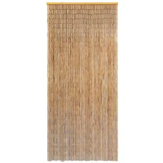 vidaXL Insektenschutz Türvorhang Bambus 90 x 220 cm Braun