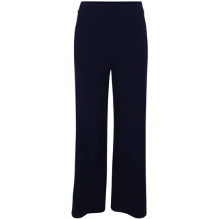 Stoffhose ZERO "Stoffhose mit elastischem Bund 28 Inch", Damen, Gr. 40, EURO, blau (hydrangea), Obermaterial: 96% Polyester Pol. recyc.. 4% Elasthan EL., Hosen Stoffhose