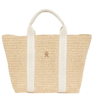 Tommy Hilfiger TH SPRING LOGO TOTE Shopper Kunstleder Beige
