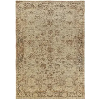 benuta Nest Flachgewebeteppich Frencie Beige 80x165 cm , Textil , Orientalisch , Rechteckig , 80x165 cm , Oeko-Tex® Standard 100 , wasserabweisend , Teppiche und Böden, Teppiche, Webteppiche