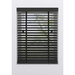 MY HOME Jalousie Bambus (B x H: 90 x 130 cm, schwarz Holz)