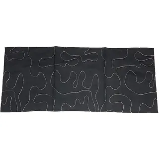 Duffi Home Tischläufer, 90 x 40 cm, Schwarz