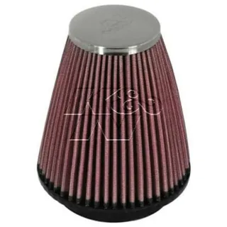 K&N RC-1250 KFZ und Motorrad Universal Chrom Filter, Rot