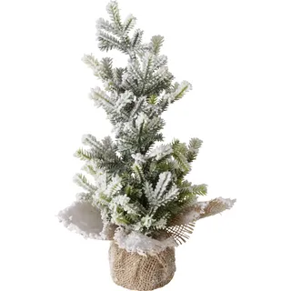 Boltze home kerstboom besneeuwd h31cm - Braun