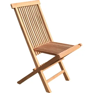 LEX Teakholz Garten Klappstuhl - Naturbelassen