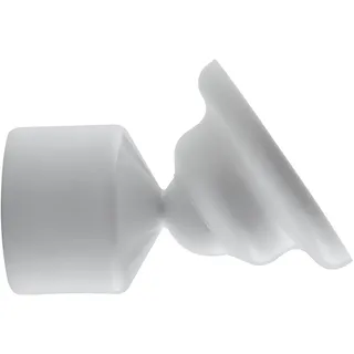 KLEINE WOLKE Duschvorhangstange Schrägwandhalter 25 mm weiß