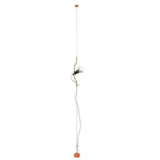 Flos Parentesi Element, Ergänzung für Parentesi Lampe, Bestehend aus Metallbogen, Lampenfassung und Kabel mit Stecker, Version mit On/Off-Schalter, Farbe Orange, F5601075