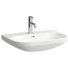 Laufen Lua Waschtisch, 1 Hahnloch, mit Überlauf, 650x460mm, H811086, Farbe: Weiß mit LCC