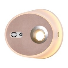 LED-Wandlampe Zoom, Spot, USB-Ausgang, pink-kupfer