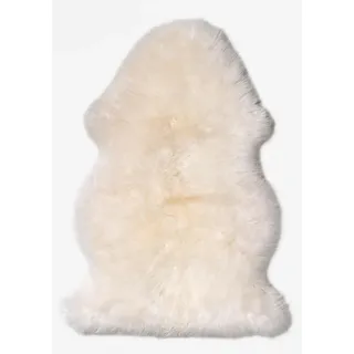 Linea Natura Schaffell , Weiß , Fell , Schaf , Tierform , 60x90 cm , für Fußbodenheizung geeignet, antistatisch , Teppiche und Böden, Teppiche, Schaffelle & Kuhfelle