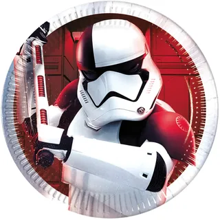 Procos - Teller aus Metall, 20 cm, Star Wars Episode 8, mehrfarbig, 5PR88549