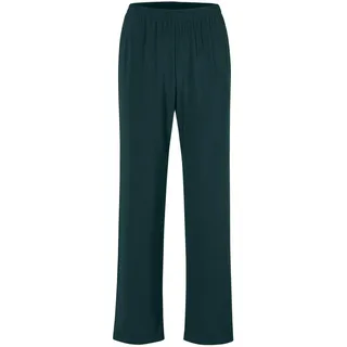 Schlupfhose GOLDNER "Kurzgröße Slinky-Hose mit weitem Bein", Damen, Gr. 26, K-Gr, grün (smaragd), Obermaterial: 95% Polyester PES. 5% Elasthan EL., festlich, Hosen Schlupfhose, Kein Bügeln nötig