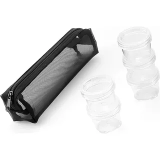 Outdoor Camping Gewürzflaschen-Set, spleißbare tragbare Picknickbehälter, Grillgewürze, Saucen, Glas-Set