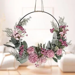Famanu Türkranz Kunstblumen Orchidee Willkommen - Frühlingsdekoration