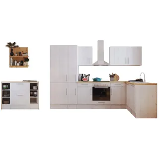 Respekta Winkelküche Anton L-Form 310 cm weiß