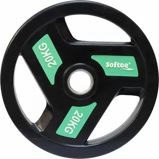 Softee Hantelscheibe 20 kg schwarz