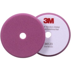 3M Perfect It Feines Schaum-Polierpad für Exzenter Poliermaschine, violett, 130 mm (5 in), 34123