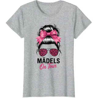 Mädels On Tour Mädelsausflug Mallorca Urlaub T-Shirt, Damen, Grau Meliert, XL