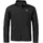 Herren Fleece Jk Style MNS leichte Fleecejacke mit Stehkragen aus 2-Wege-Stretch wärmende Outdoorjacke mit 2 Außentaschen black 46