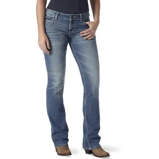 Wrangler Damen Retro Mid Rise Bootcut Jeans, dunkelblau 01, 7/8 x 36