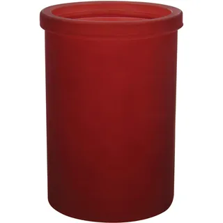 Spirella Zahnputzbecher Zahnbürstenhalter Yoko 7,5x10,5 cm Glas Rot