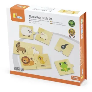 VIGA Toys Mom & Baby Puzzle Set