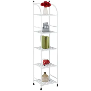 Relaxdays Standregal 145 x 33 x 28 cm Weiß