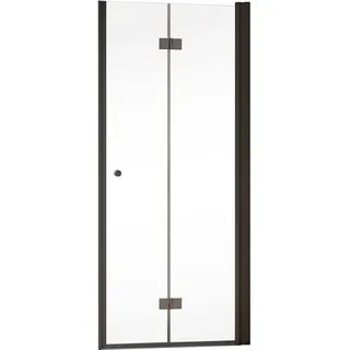 Schöner Wohnen Drehfalttür Gretia in Nische Mattschwarz 90 cm x 200 cm DIN R