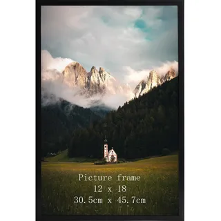 Giftgarden Bilderrahmen 30x45 cm, Einzel Rahmen für 45x30 cm Fotos und Bilder | Großer Posterrahmen – ausschließlich für horizontale oder vertikale Wandmontage, Schwarz Fotorahmen