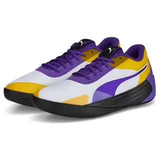Puma Hallen-Indoorschuhe Fusion Nitro Team weiss/violett Herren