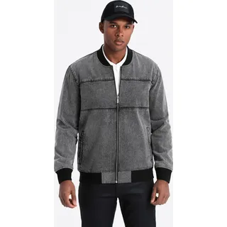 Ombre Clothing Herren-Bomber Ndamukong grau S - Grau