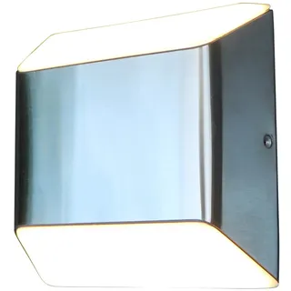 ECO-Light LED-Aussenwandleuchte Floyd 1-flammig 12,2 cm x 12,4 cm Edelstahl