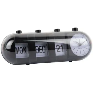 KARLSSON Tischuhr Kalender Flip RETRO